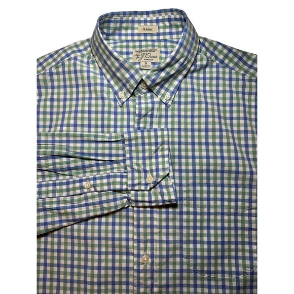 J. Crew Classic Fit Button Down Shirt Mens Size Small Blue Secret Wash Stretch - Picture 1 of 5